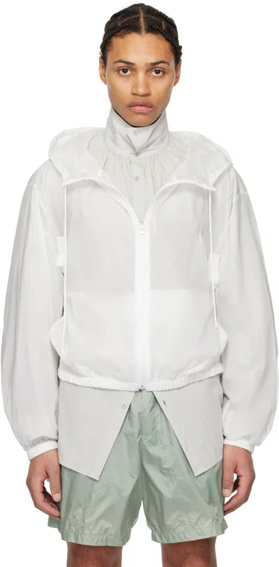 Amomento White Crinkled Jacket