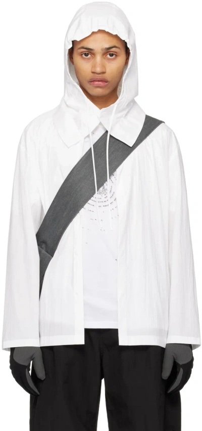 Amomento White Hooded Shirt