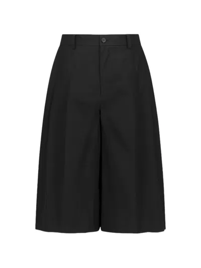 Amomento Wide Bermuda Trousers In Black