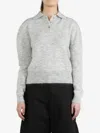 Amomento Polo-collar Jumper In Grey