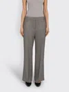 Amomento Wool Flared Trousers In Gray