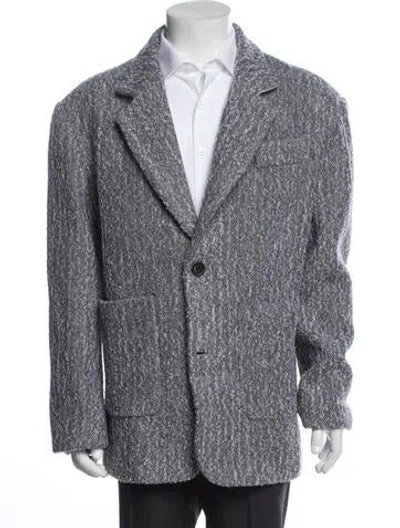 Pre-owned Amomento Wool Tweed Pattern Peacoat In Multi