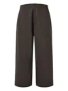 Amomento Wool Wide-leg Trousers In Brown