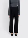 Amomento Wool Wrap Pants In Black