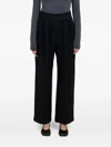 Amomento Wool Wrap Trousers In Black