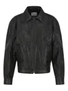 Amomento Zip-up Bomber Jacket In Black
