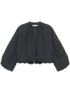Amomento Zip-up Bubble Jacket In Black