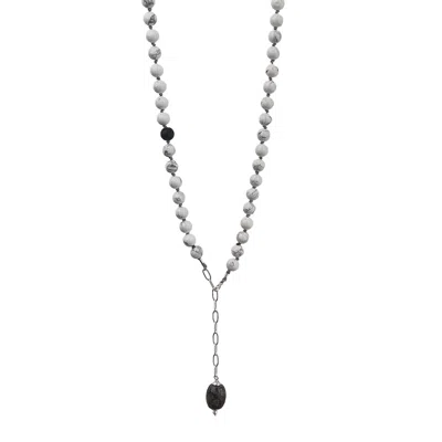 Amonta Men's White / Silver Element Necklace In Multi