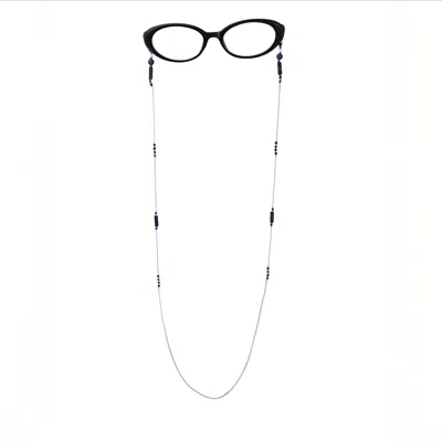 Amonta Women's Blue / Grey / Silver Lapis Lazuli & Picasso Jasper Eyewear Holder In Multi