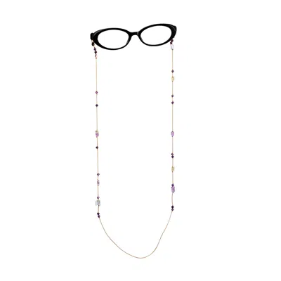 Amonta Women's Gold / Purple / Silver Violet Eyewear Holder