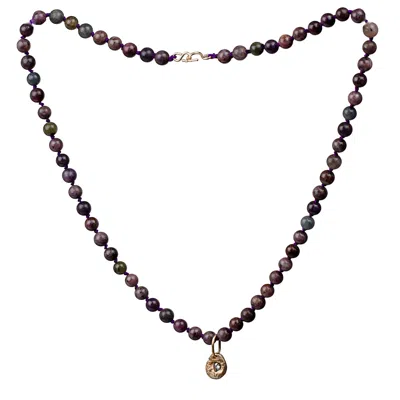 Amonta Women's Grey / Gold Ash – Salt & Pepper Diamond On Multi Sapphire