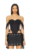 Amor Mia Assassin Corset Top In 黑色