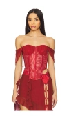 Amor Mia Assassin Corset Top In 红色