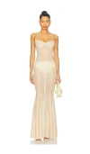 Amor Mia Siren Maxi Dress In Yellow