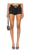 Amor Mia Undisclosed Desires Hot Pants In 黑色