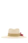 Amor Y Mezcal Sand Raffia Glow Hat In Neutral