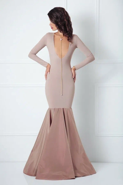 Pre-owned Amoralle Tan Dress (size S & M) In Brown