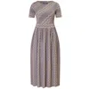 Amoresea Women's Dreamy Multi Colour Jersey Midi Dress With Pockets