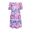 Amoresea Women's Pink / Purple Sweet Purple Day Dress With Pockets In Pink/purple