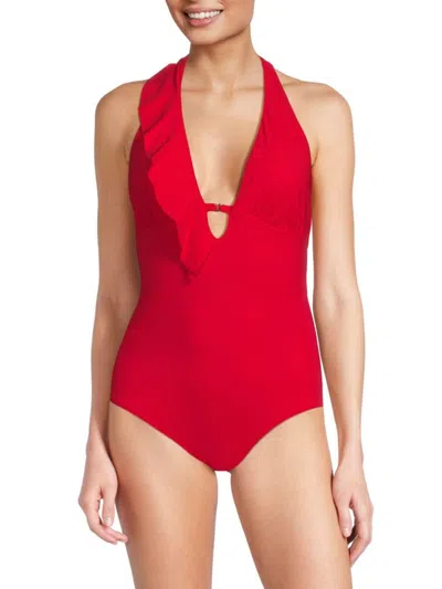 Amoressa By Miraclesuit Women's Flamenco Marie One Piece Swimsuit In Pimento