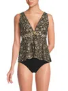 AMORESSA BY MIRACLESUIT WOMEN'S MONTAGUE FLORAL TANKINI TOP