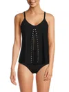 AMORESSA BY MIRACLESUIT WOMEN'S OPHELIA ORION STUDDED TANKINI TOP