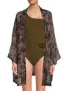 AMORESSA BY MIRACLESUIT WOMEN'S PRINT COVERUP ROBE