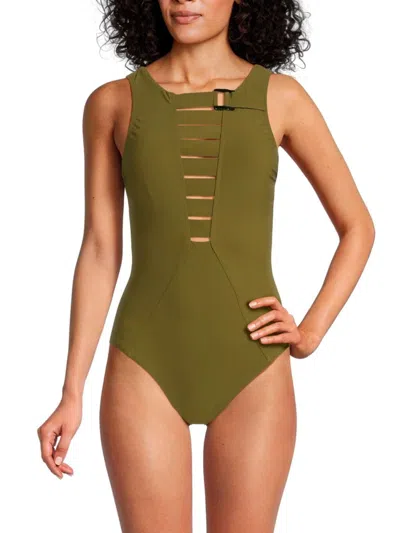 Amoressa By Miraclesuit Women's Triomphe Constantine One Piece Swimsuit In Evoo