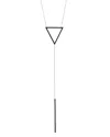 Amorium 18k & Rhodium Plated Cz Necklace