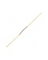 Amorium 18k Over Silver Crystal Tube Bracelet