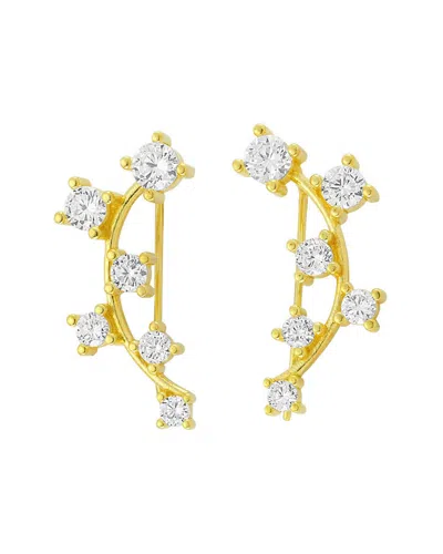 Amorium 18k Over Silver Cz Ear Cuff