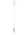 Amorium 18k Over Silver Cz V Necklace