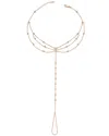 Amorium 18k Rose Gold Vermeil Cz Mimosa Ankle Bracelet