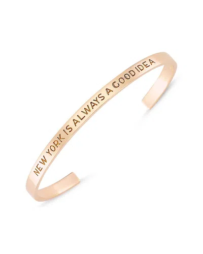 Amorium 18k Rose Gold Vermeil Cz New York Is Always A Good Idea Bracelet