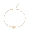 Amorium 18k Rose Gold Vermeil Cz Third Eye Chakra Bracelet