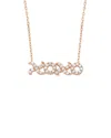 Amorium 18k Rose Gold Vermeil Cz Xoxo Necklace