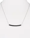 Amorium Rhodium Plated Cz Necklace