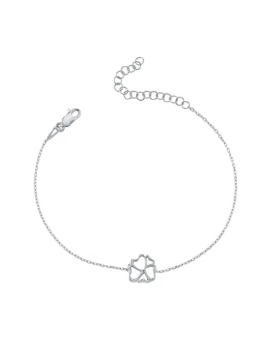 Amorium Silver Cz Mini Lily Bracelet