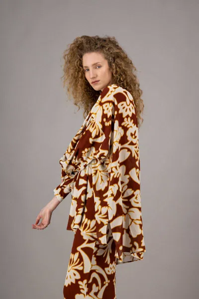 Amotea Lilli Flowered Burgundy