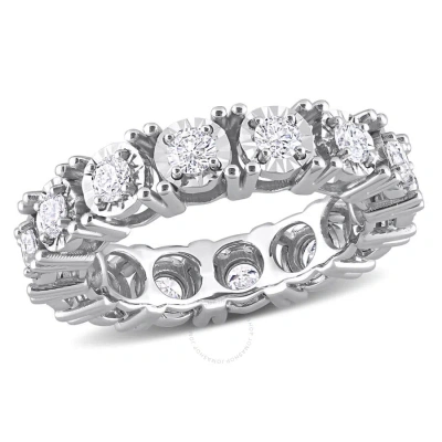 Amour 1 1/4 Ct Tw Diamond Eternity Ring In 14k White Gold