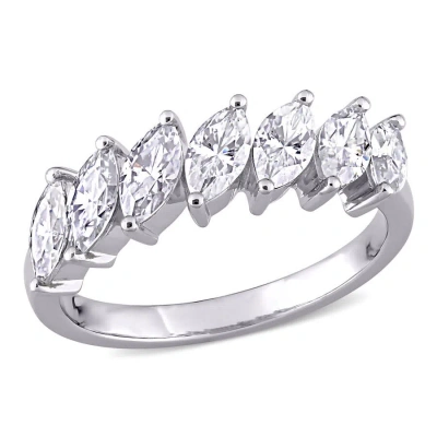 Amour 1 3/4 Ct Dew Marquise Created Moissanite Engagement Ring In 10k White Gold