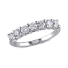 Amour 1 Ct Tw Diamond Anniversary Band In 14k White Gold In Gold / White