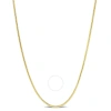 AMOUR AMOUR 1.2MM SNAKE CHAIN NECKLACE IN YELLOW PLATED STERLING SILVER
