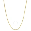Amour 1.2mm Snake Chain Necklace In Yellow Plated Sterling Silver In Yellow