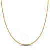 AMOUR AMOUR 1.4 MM BOX WHEAT CHAIN NECKLACE IN 14K YELLOW GOLD
