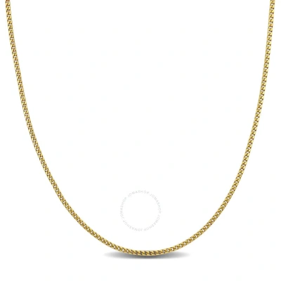 Amour 1.4 Mm Box Wheat Chain Necklace In 14k Yellow Gold