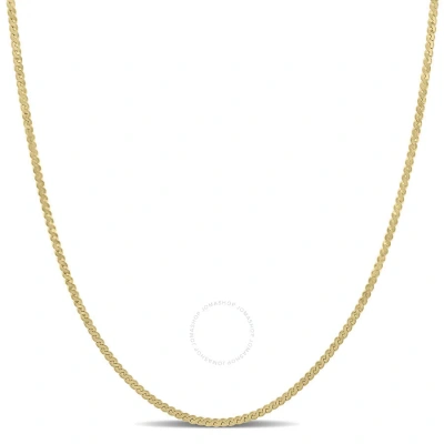 Amour 1.55mm Serpentine Chain Necklace In 10k Yellow Gold