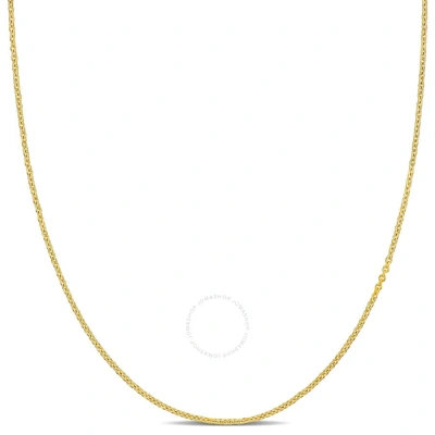 Amour 1.6mm Round Cable Chain Necklace In 14k Yellow Gold - 18 In