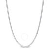 AMOUR AMOUR 1.9MM SNAKE CHAIN NECKLACE IN STERLING SILVER
