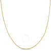 Amour 10k Yellow Gold 0.85mm Diamond Cut Cable Chain Necklace W/ Spring Ring Clasp Length (inches): In Yellow